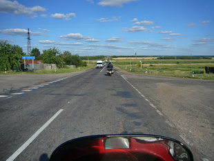 endlose russische Landstrae