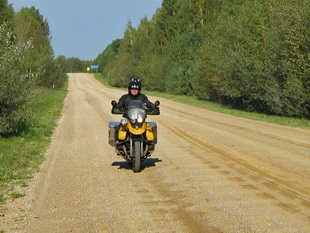 on the (dirt) road